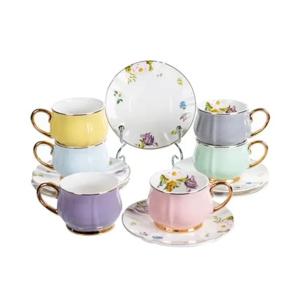 Lefard Coffee Set 975-060 – 95 ml, 12-Piece (Mix Colors)