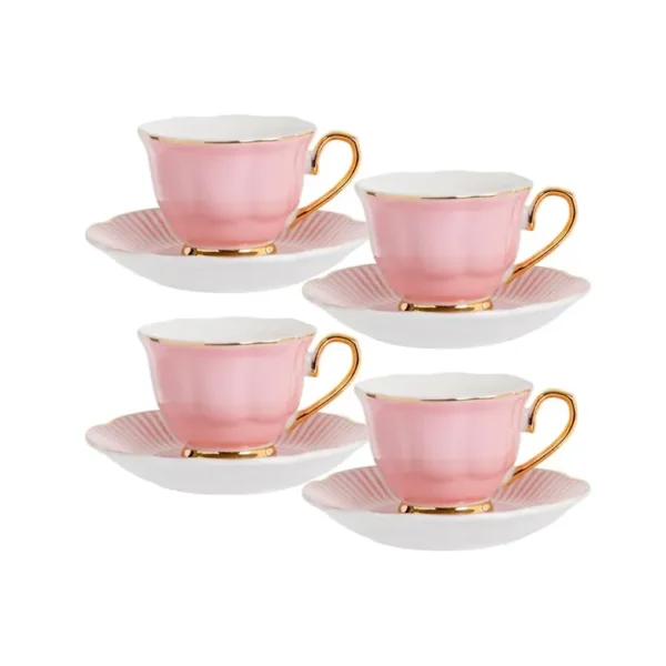 Lefard Pink Coffee Set 922-026 – 90 ml, 8-Piece