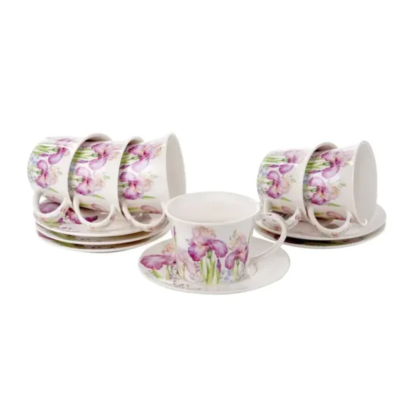 Lefard Irises Tea Set 924-781 – 250 ml, 12-Piece